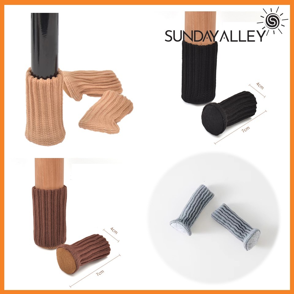 Sunday Alley - [4 PCS] Alas Pelindung Kaki Kursi Meja Sarung Kaki Furniture Pelindung Gagang Pintu R
