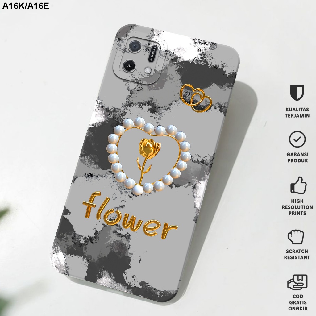 Case Oppo A16K/A16E - Casing Hp Oppo A16K/A16E Motif Lovely - Softcase Oppo A16K/A16E - Softcase Hp 