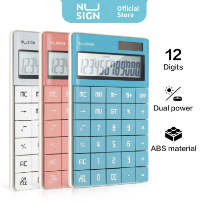 

Nusign Calculator / Kalkulator 12 Digit LCD Besar NS041