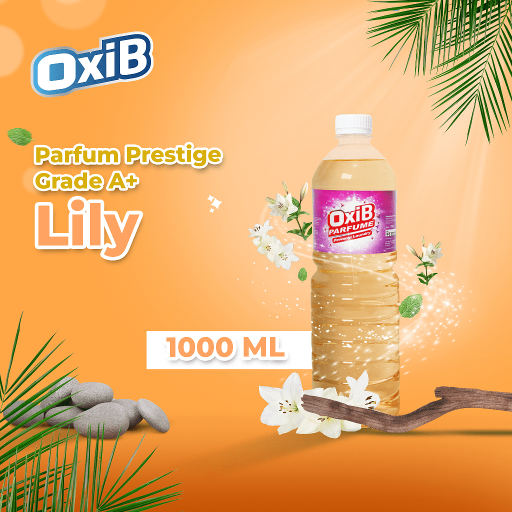 OXIB Parfum laundry LILY pewangi pakaian premium Packing Plastik & Dus