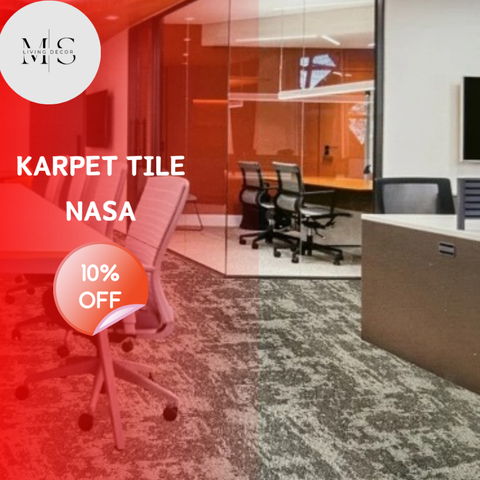 karpet tile nasa meteran murah | karpet lantai kantor/hotel murah