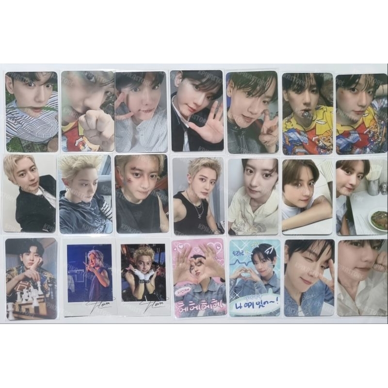 PHOTOCARD CHANYEOL BAEKHYUN BLACK OUT HELLO WORLD OFFICIAL QQ PC POB FS ALBUM SPECIAL TRADING CARD T