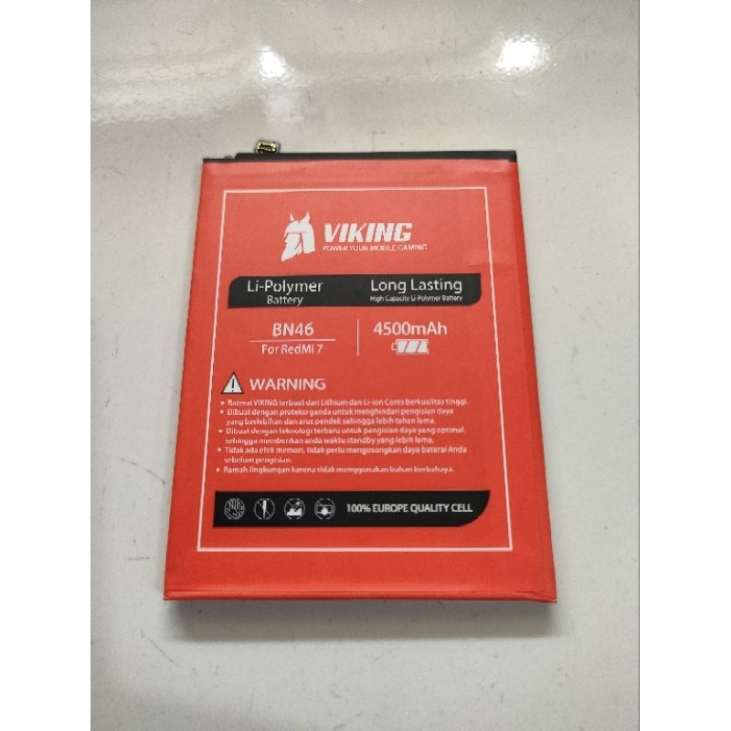 Baterai / Batrai / Batre / Battery Viking Double IC Redmi Note 6 / Redmi 7 / Redmi Note 8 BN46
