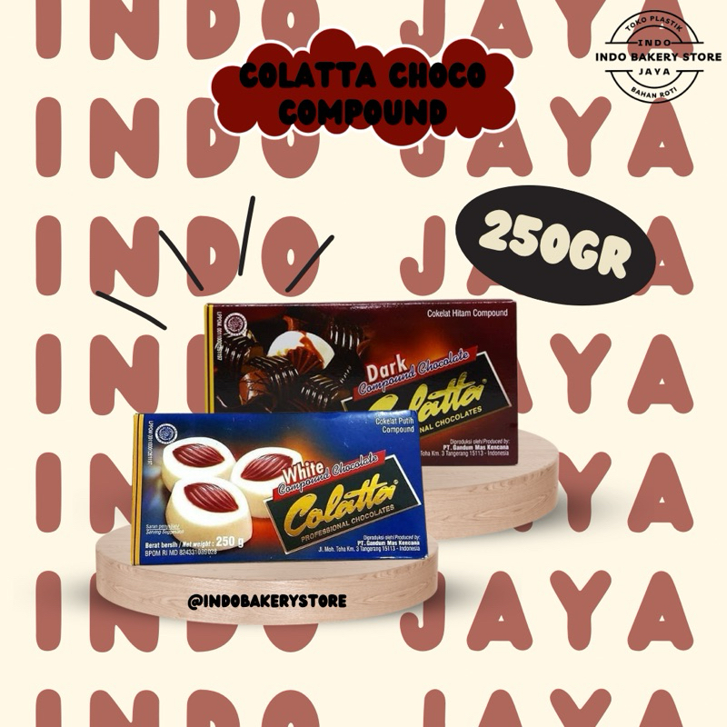 

COLATTA Dark - White Compound Cokelat 250gr