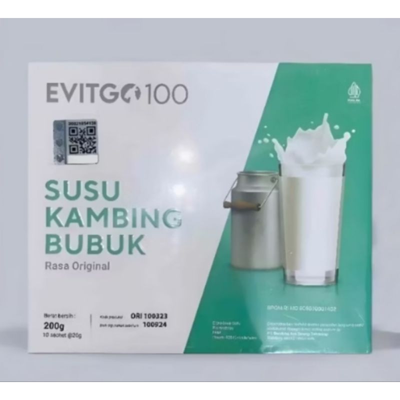 

evitgo100 susu bubuk kambing etawa rasa original(isi 10 sachet)