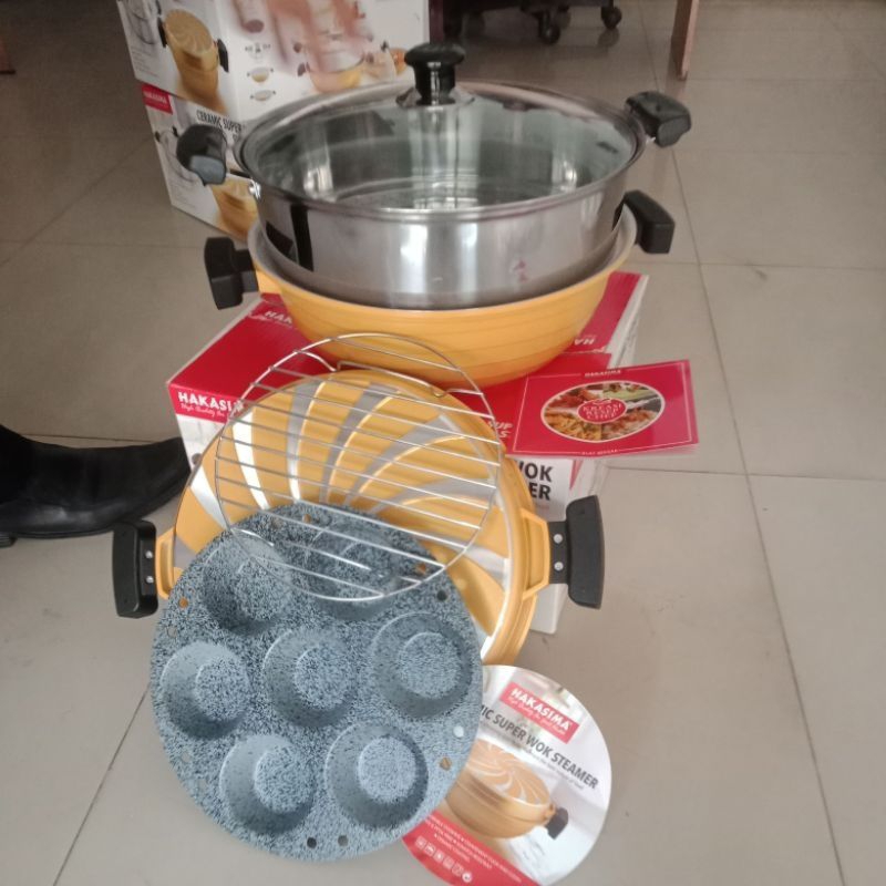 CERAMIC SUPER WORK STEAMER HAKASIMA (GARANSI 1 TH)