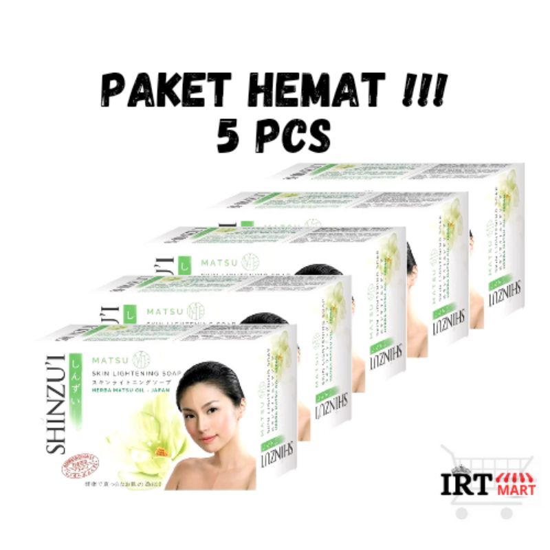 5 PCS SABUN SHINZUI | Paket Hemat Sabun Mandi Batang Shinzui Murah