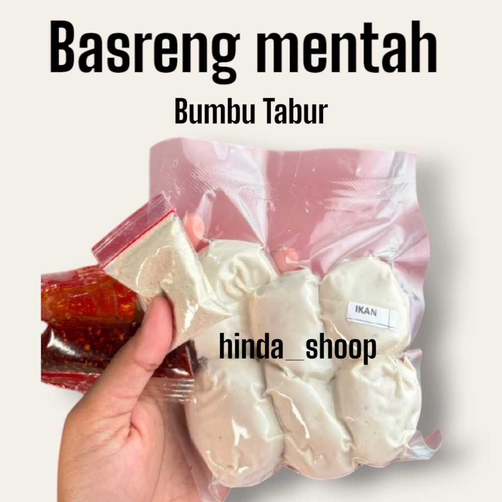 

Basreng Mentah Lengkap Bumbu Tabur Baso Goreng Chili Oil