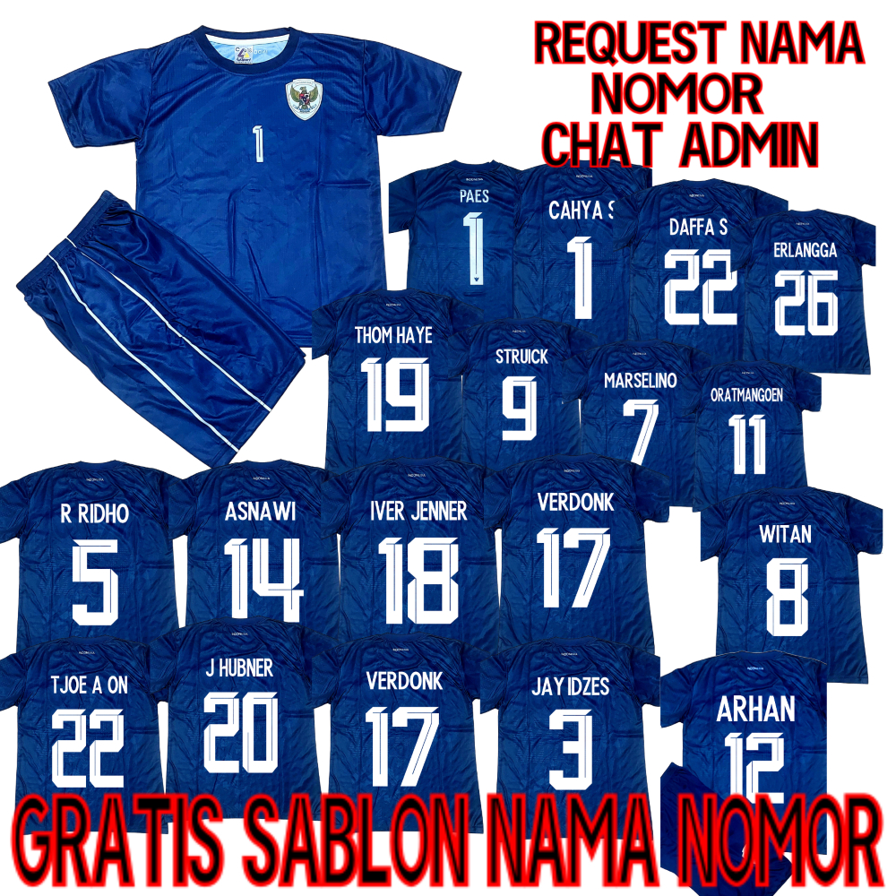 baju kiper timnas indonesia/JERSEY TIMNAS INDONESIA HITAM BISA CUSTOM NAMA DAN NOMOR