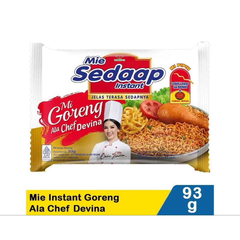 

mie sedap goreng ala chef devina 93g