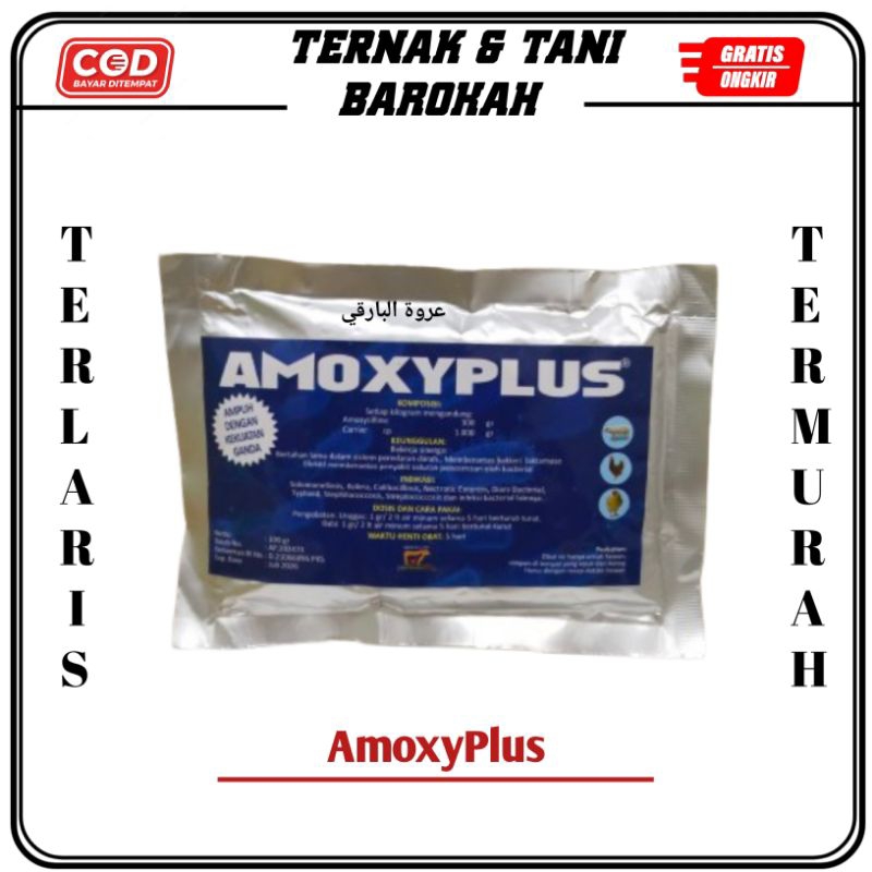AMOXY PLUS 100gr antibiotik untuk ternak ayam,bebek, babi