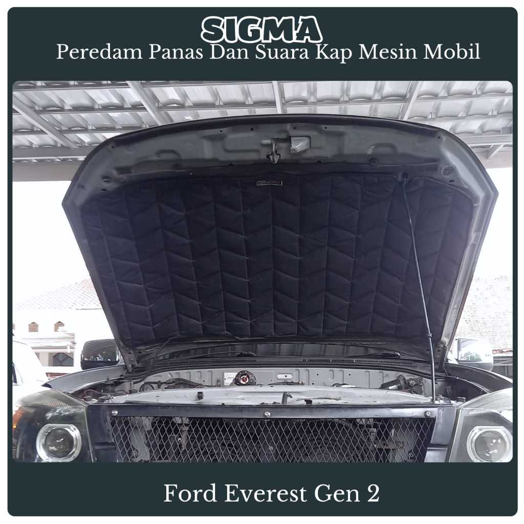 Peredam Kap Mesin Mobil Ford Everest Gen 1 Tahun 2002-2006 Ford Everest Gen 2 Tahun 2006-2015