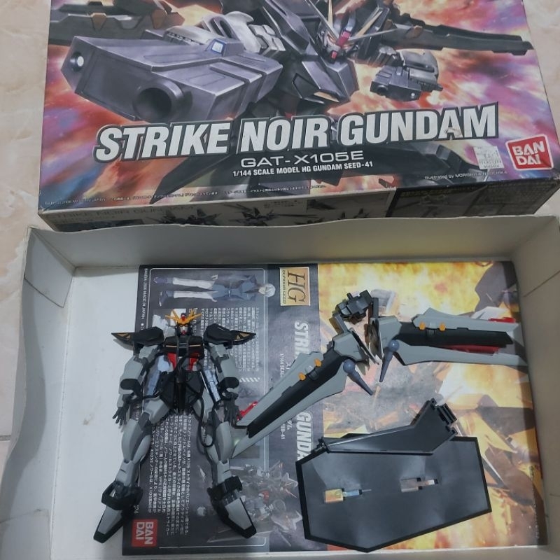 strike noir gundam seed hg 144 second bandai