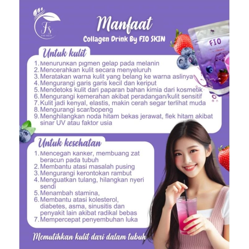 

READY COLLAGEN FIO || PUTIHKAN KULIT DARI DALAM