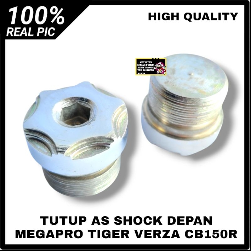 TUTUP AS SHOCK SKOK DEPAN MEGAPRO TIGER VERZA CB150R MOTIF BAUT TUTUP AS SHOCK DEPAN HONDA MEGAPRO T