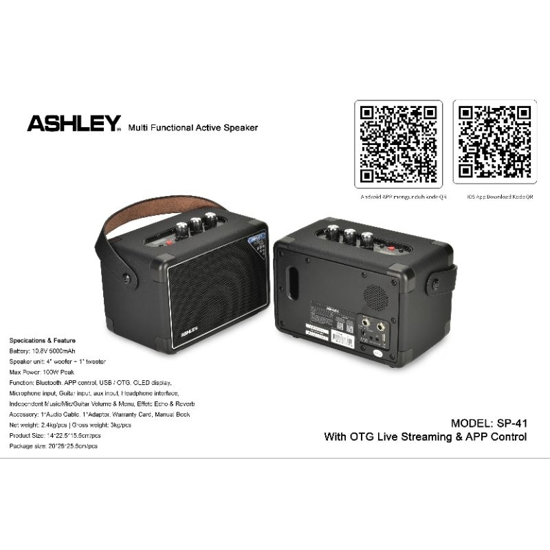 ashley speaker aktif 4in SP41