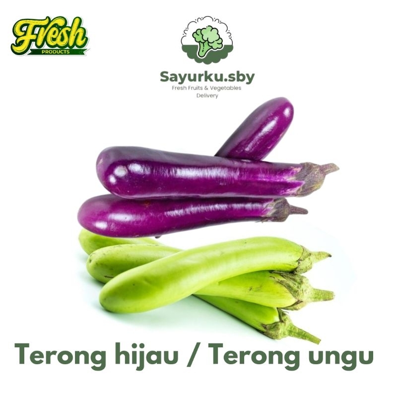 

Sayurku.sby {bisa kirim instan} Terong Ungu/ terong hijau