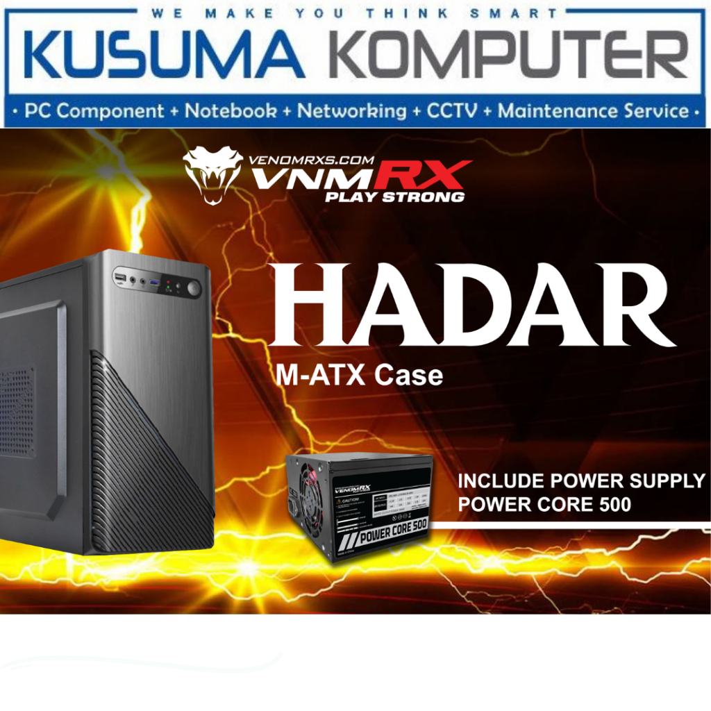 Casing + PSU Venomrx HADAR With PSU 300W