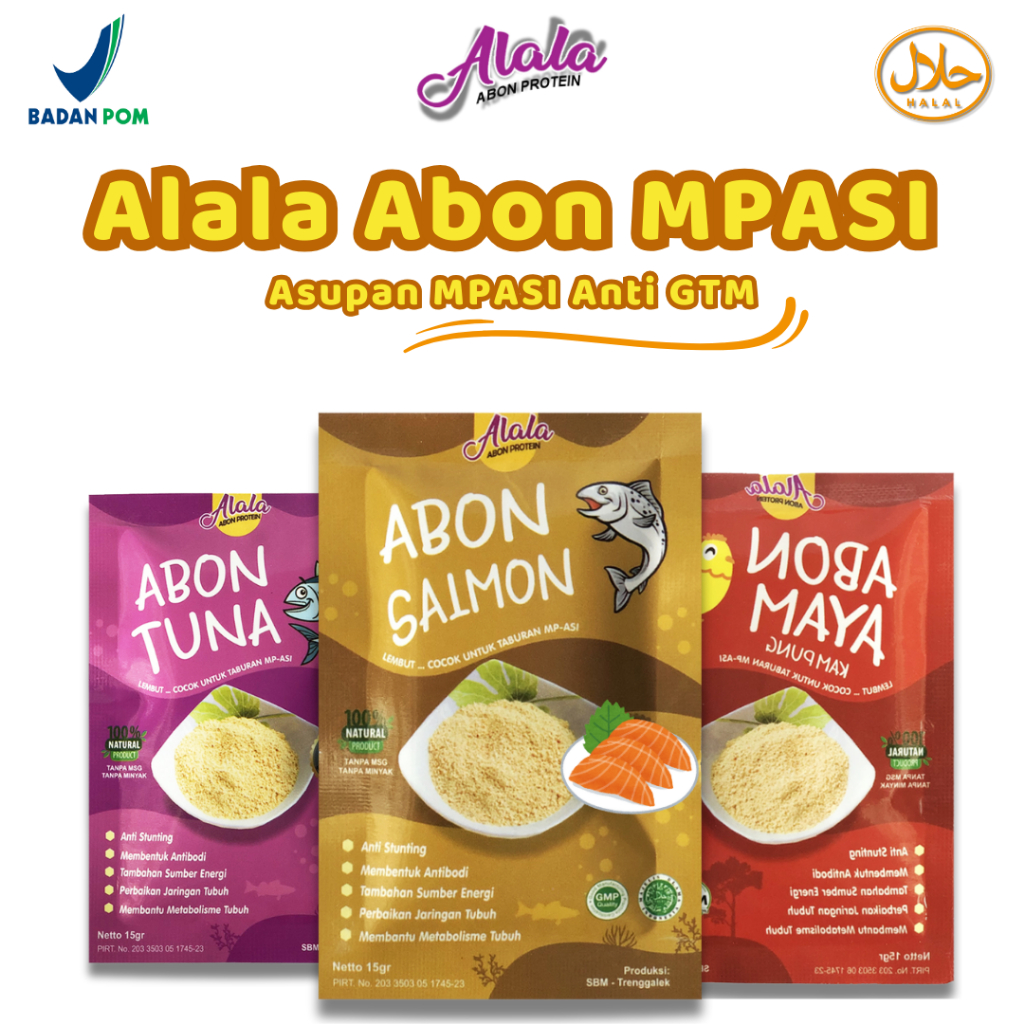 

Abon Alala MPASI Bayi Bb Booster Penambah Nafsu Makan Bumbu MPASI Abon Anak