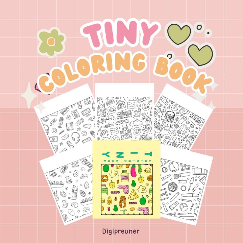 

TINY CUTE COLORING BOOK
