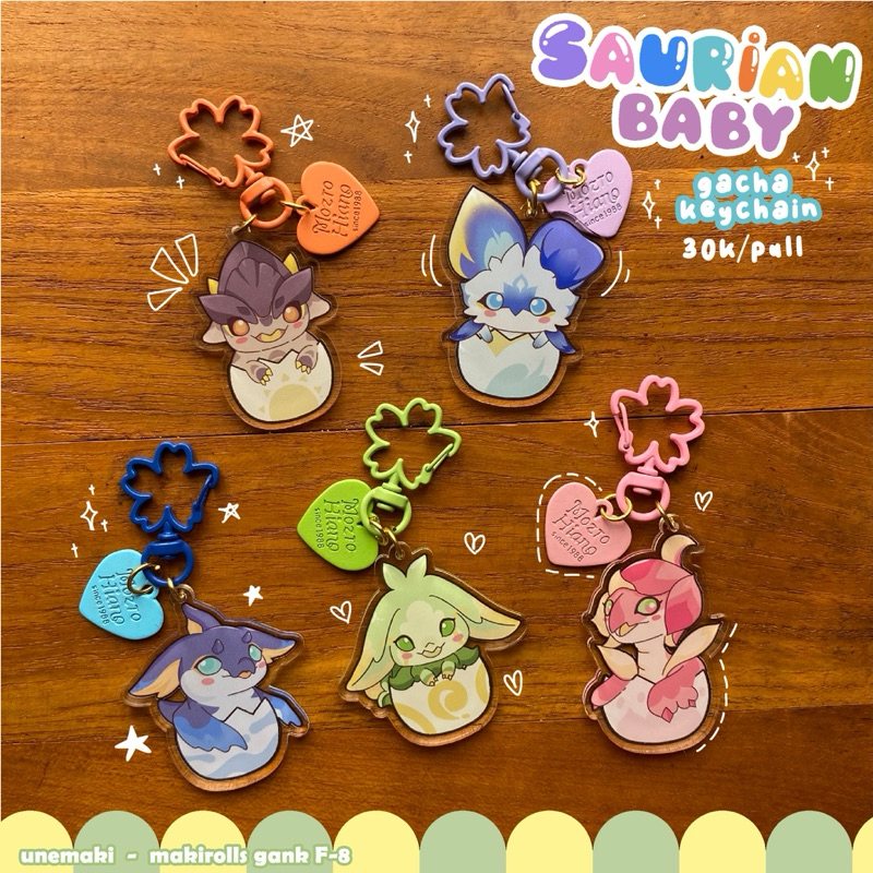 Genshin Impact Saurian Baby Fanmerch Keychain