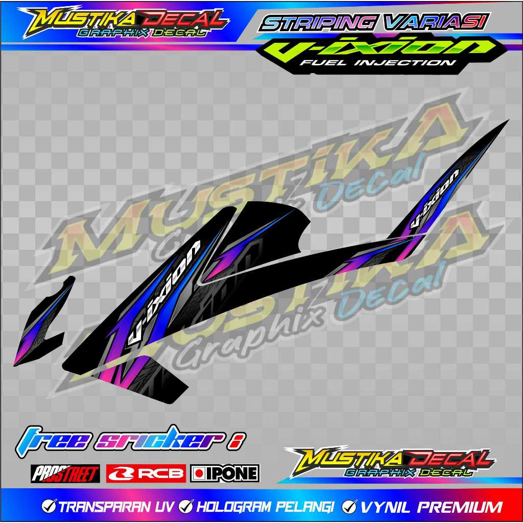 STRIPING VARIASI MOTOR YAMAHA VIXION R / STICKER LIST VARIASI ALL NEW VIXION R