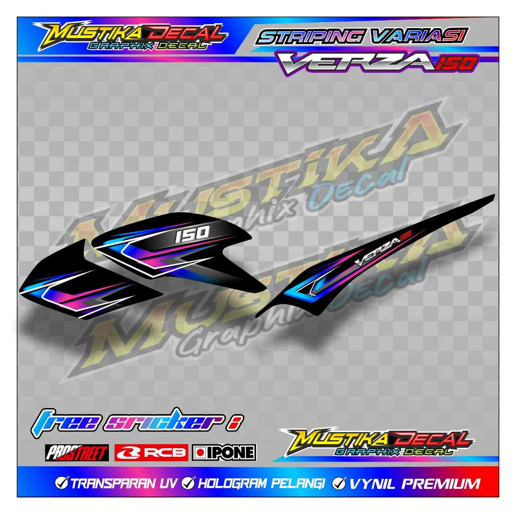 STRIPING VARIASI VERZA 150 / STICKER LIST VARIASI MOTOR HONDA VERZA 150