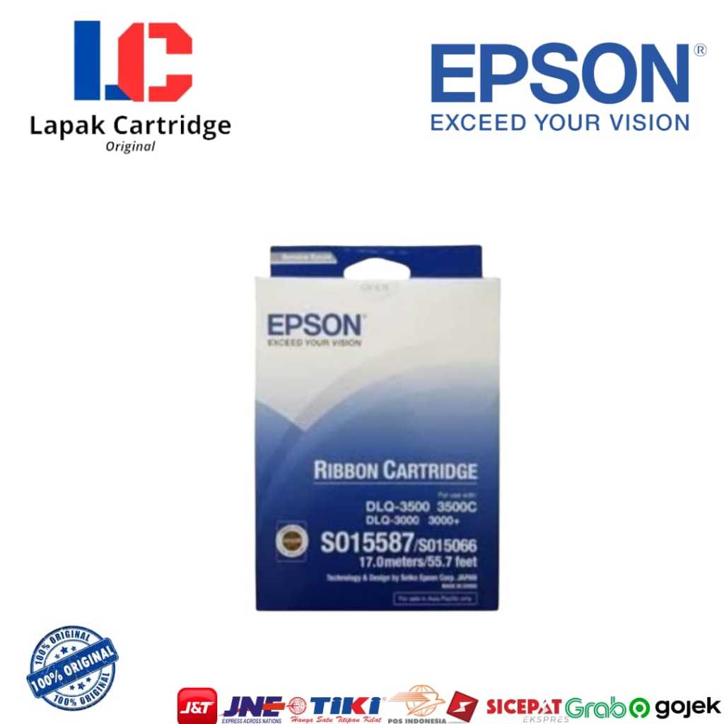Ribbon Cartridge Epson DLQ-3000 DLQ-3500 DLQ-3500+ Pita Ori S015587