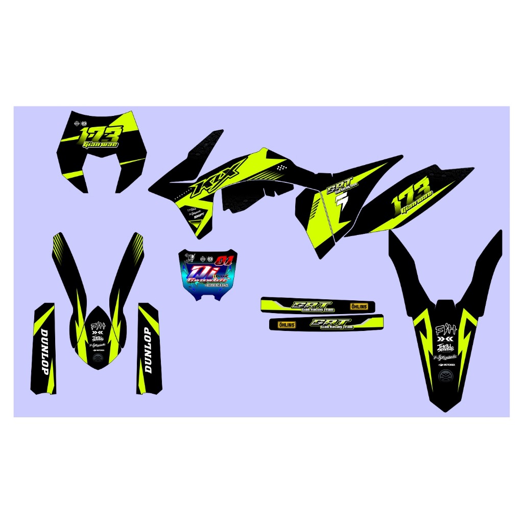 DECAL KTM 250 SX FULLBODY (002) DEKAL STIKER KTM 150/200/300/350/450 EXCF SXF XCF XCW SIXDAYS 2012, 