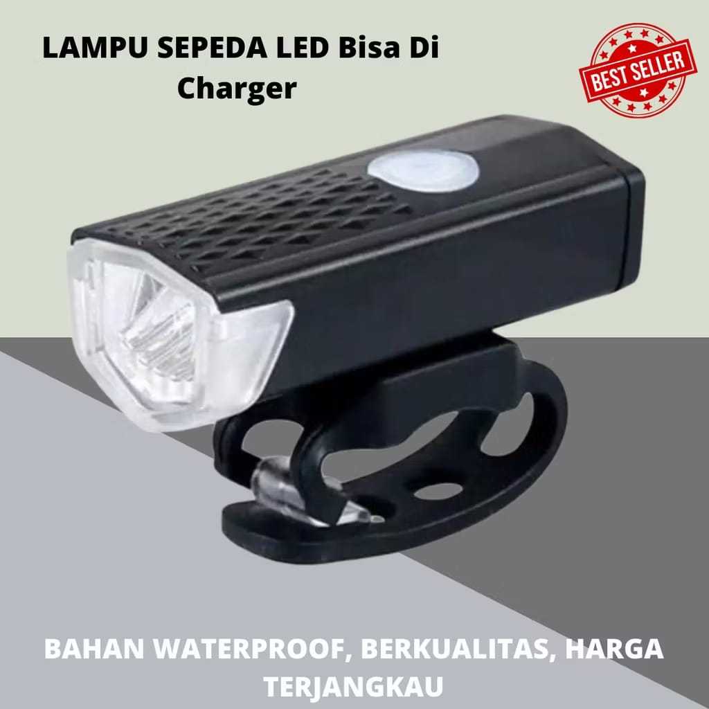 Lampu Depan Sepeda LED Senter Depan Sepeda Sistem Cas Charger USB