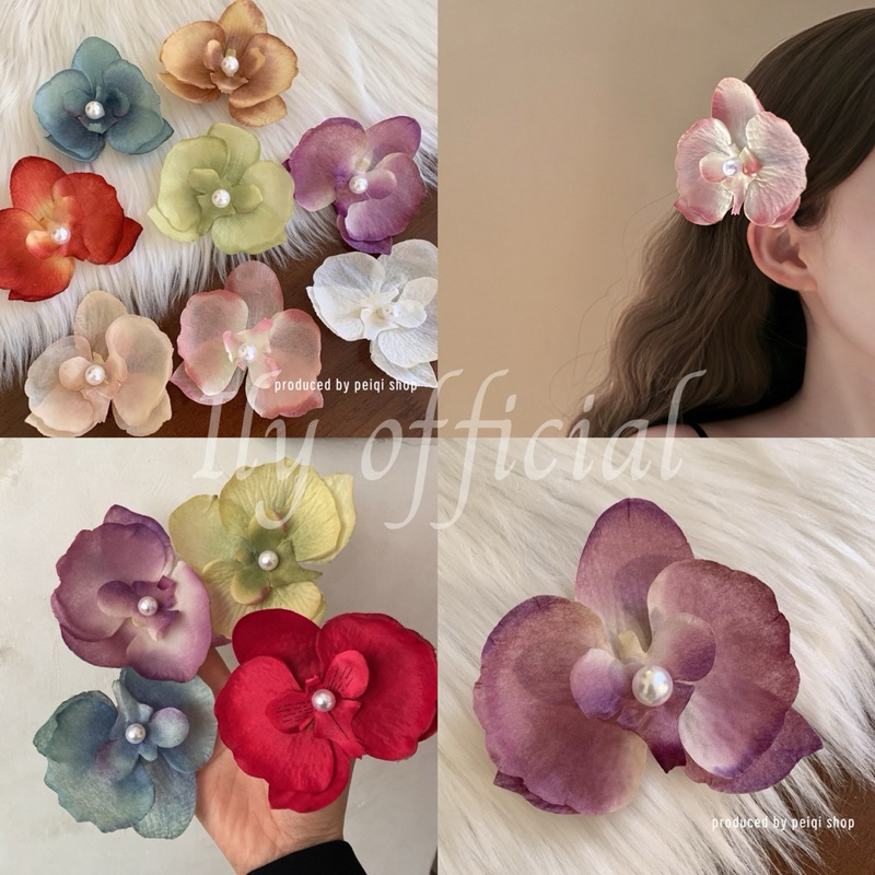ILY Orchid Hair Clip/Claw | Jepit Bunga Anggrek