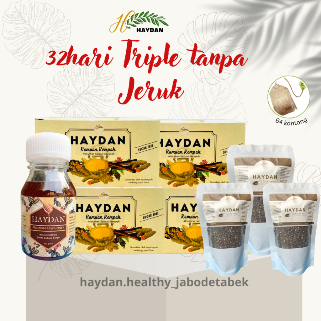 

PAKET HAYDAN TRIPLE | PAKET 1 BULAN