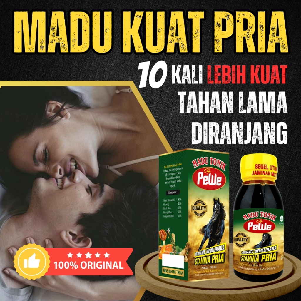 

Madu Tonik Pewe Original | Madukuat Herbal Stamina Maksimal Kuat Tahan Lama Pria Perkasa Di Ranjang