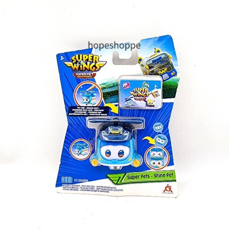Super Wings Super Pets Shine Pet Original Super Pet Adventures Alpha Group Action Figure Face Change