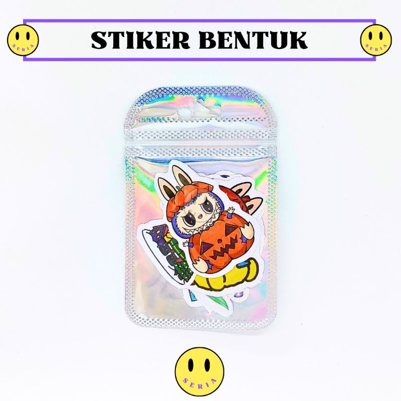 

Stiker metalik bentuk karakter 1 Bungkus isi 7 Pcs stiker metalik