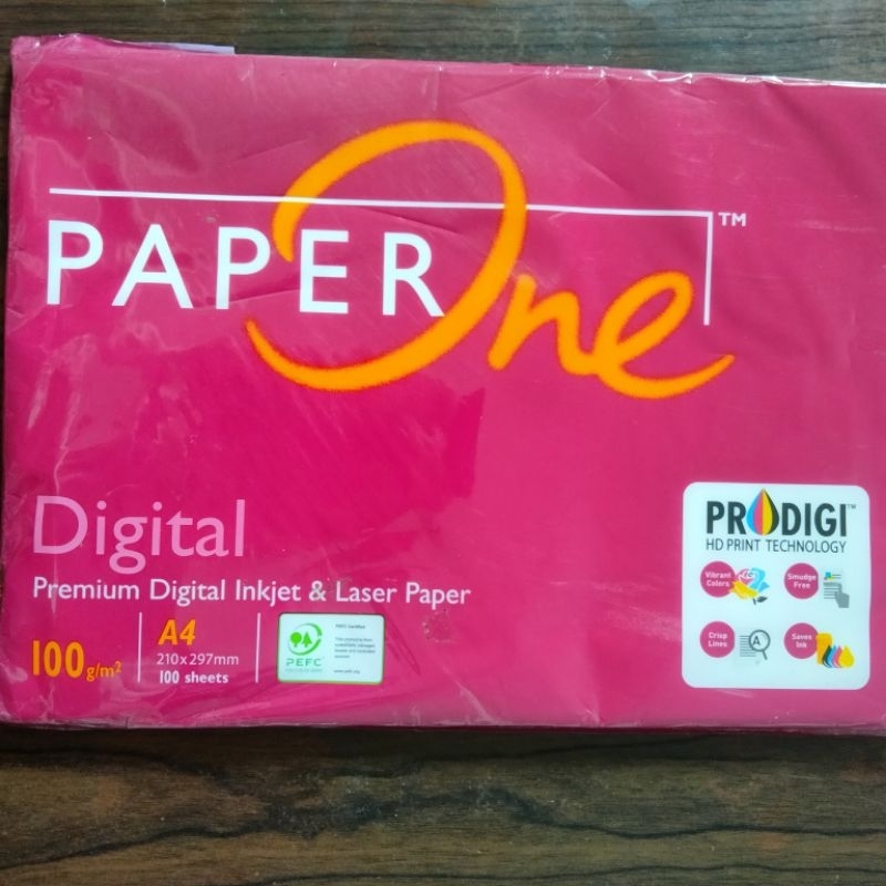 

Kertas HVS A4 100 gsm Paper One