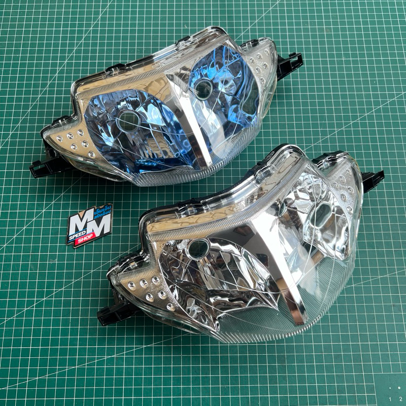 Headlamp reflektor wave 125  supra x125 old mata 2 Thailand original lampu depan mirror original