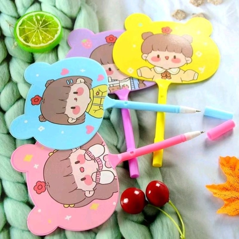 

B ( B141 ) PULPEN KIPAS KARAKTER LUCU / PENA KIPAS ANIMAL BOLLPOINT