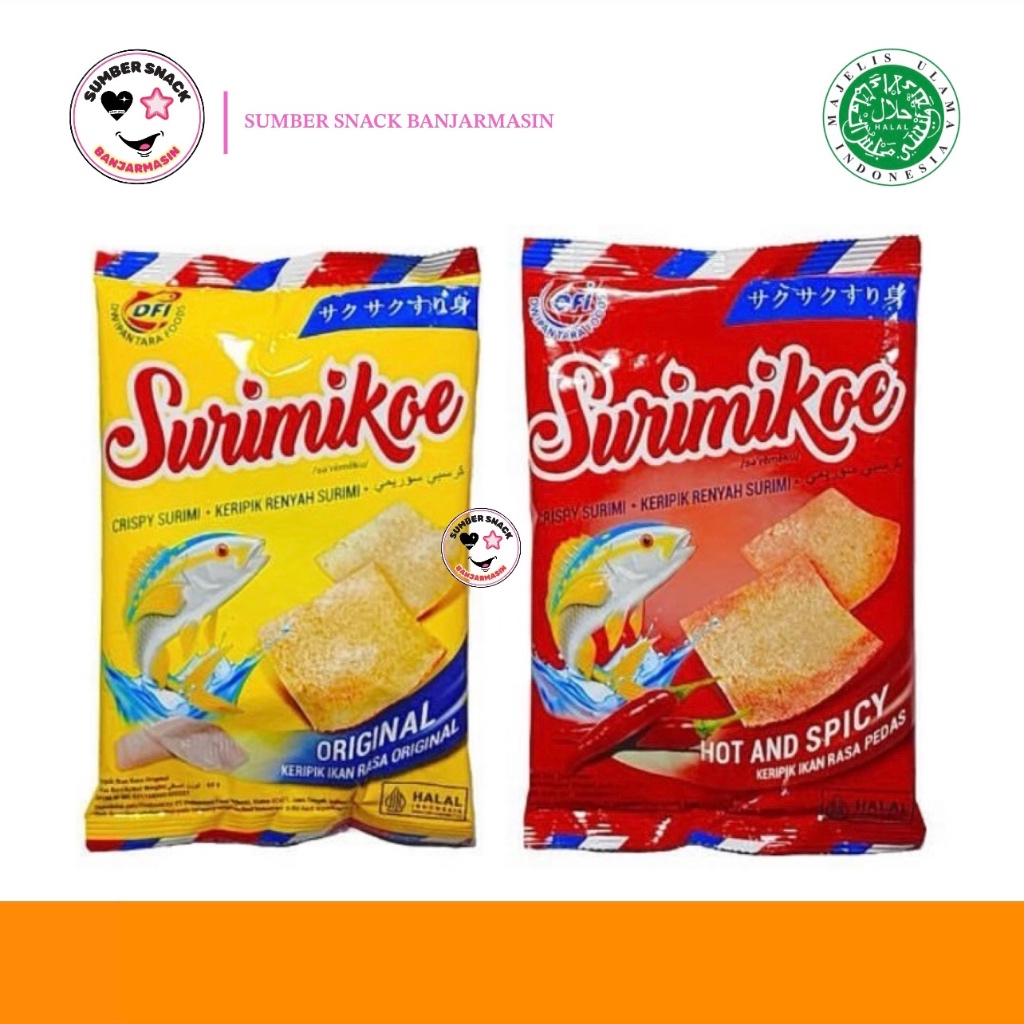 

Surimiekoe Keripik Renyah Surimi (68g) (2 Varian Rasa)