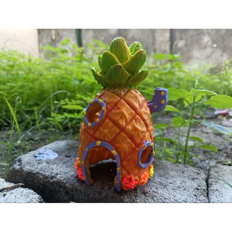 Hiasan Aquarium Rumah Spongebob / Rumah Nanas Spongebob