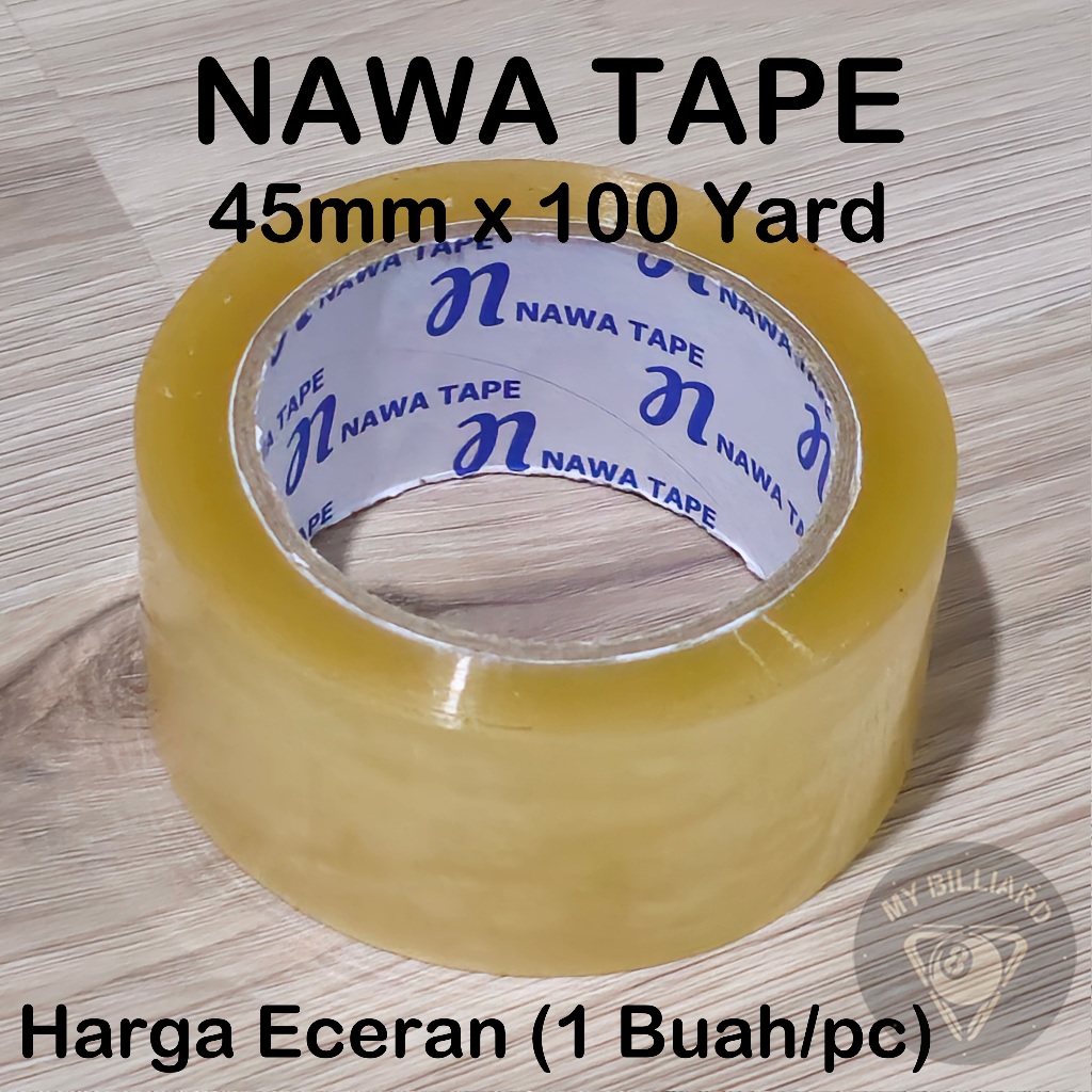 

LAKBAN BENING / COKLAT MERK NAWA TAPE 45 X 100 YARD - ISOLASI PACKING SELOTIP