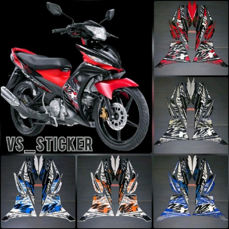 STRIPING LIST BODY MOTOR YAMAHA JUPITER MX NEW 2014 HITAM MERpAH BIRU PUTIH ORANGE TERMURAH