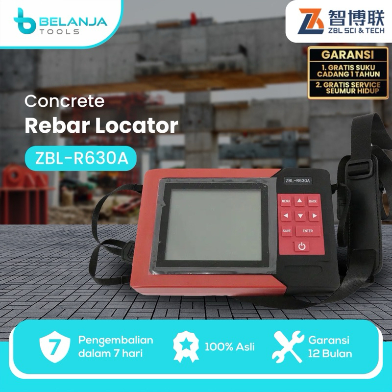 ZBl R630A Concrete Rebar Locator Scanner Ferromagnetic Detector ZBL