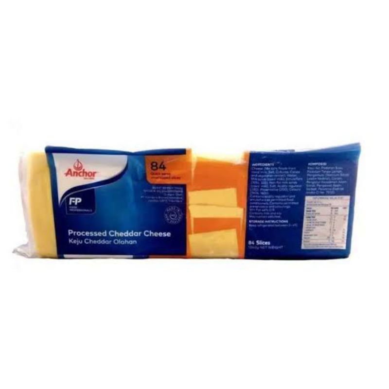 

Anchor Qs 84 slice / Red cheddar slice melt