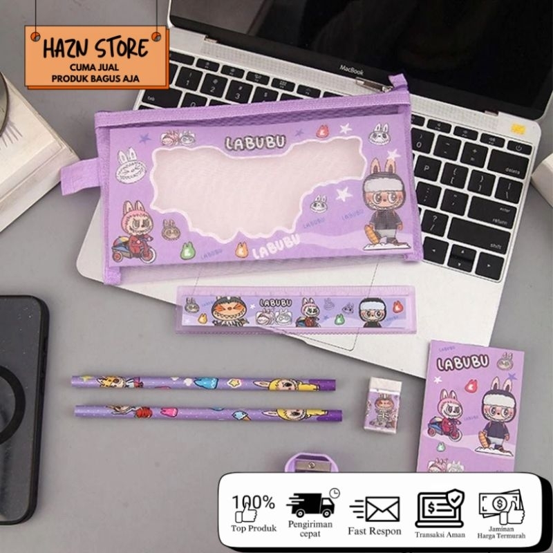 

Set Alat Tulis Lucu + Pouch Labubu Imut | Stationery Karakter Viral Lengkap Premium