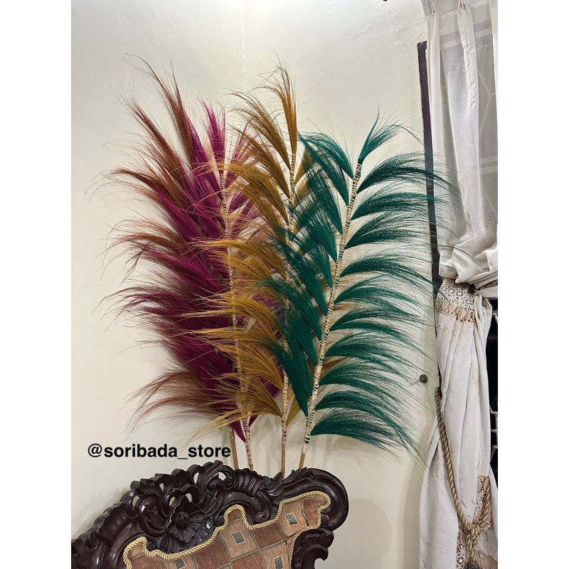 Rayung Jumbo 2m | Rayung Kering | Bunga Kering | Bunga Hias | Dekorasi Rumah | Hiasan Rumah