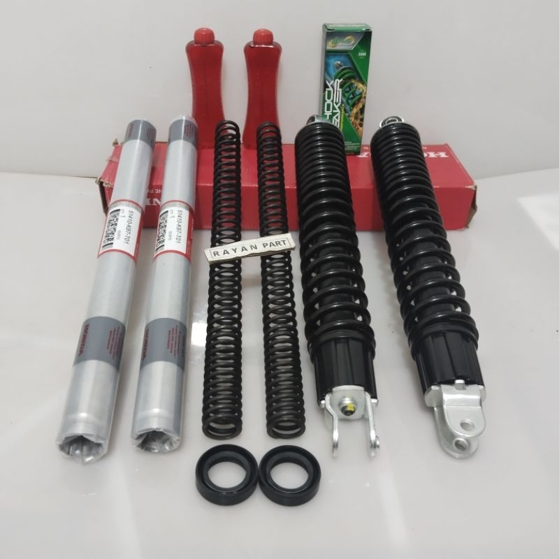 AS SHOCK DEPAN+BELAKANG PCX 150 PCX 160 SOK+PER+SIL+OLI K97 DEPAN BELAKANG