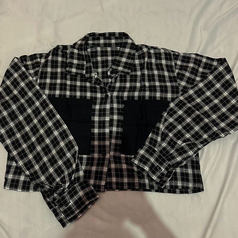 preloved HL outfit / kemeja tartan