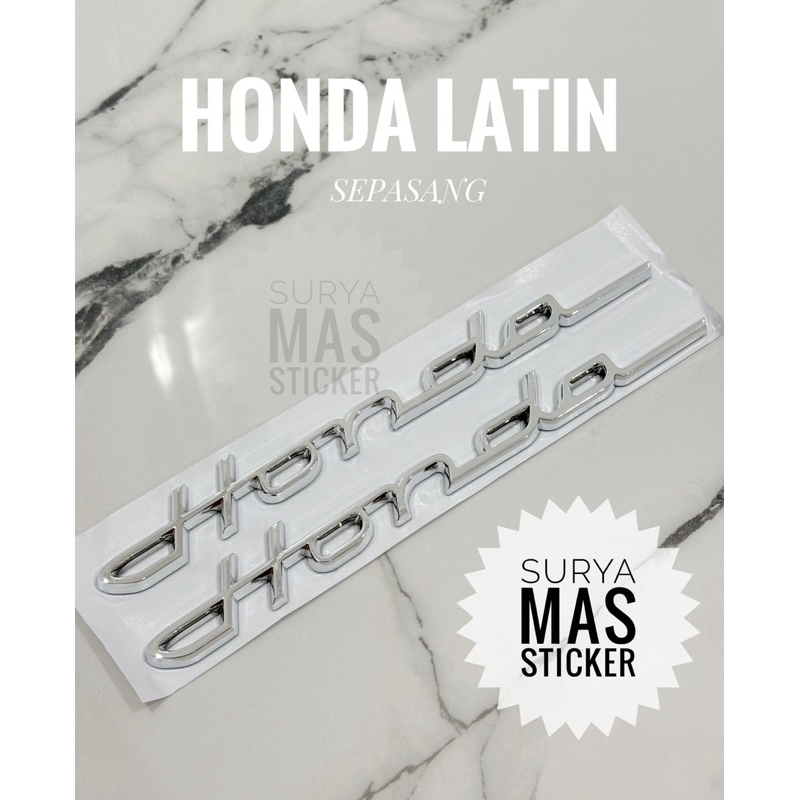 emblem logo honda latin sepasang motor
