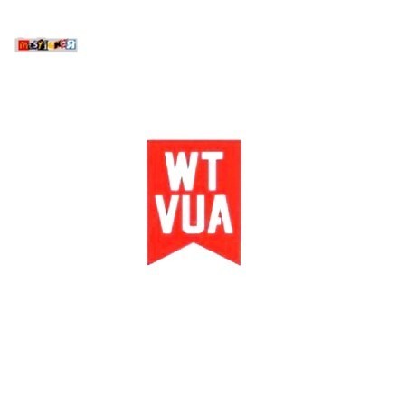 

sticker WTAPS WTVUA logo stiker Japan streetwear